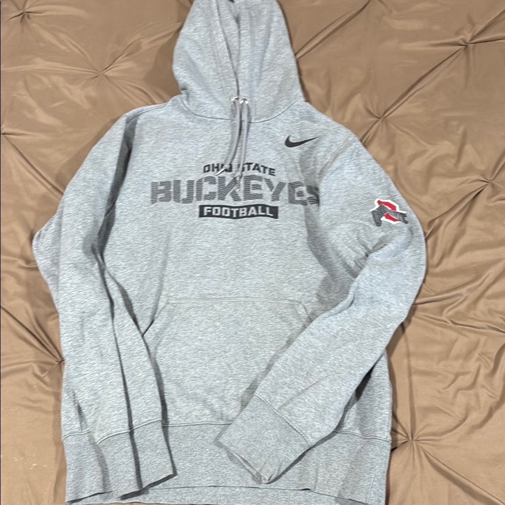 Nike Gray Buckeyes Football Hoodie